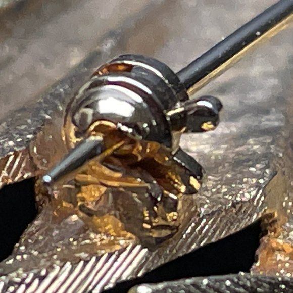 EUC Vintage '50's Expan Brand Abstract Bird Pin, Gold-Tone Textured, 2 3/4" L - Picture 9 of 11